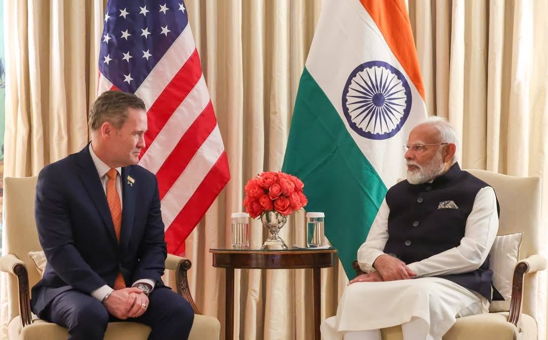 PM मोदी की NSA माइक वॉल्ट्ज से अहम मुलाकात, रक्षा और तकनीक में भारत-अमेरिका सहयोग पर हुई विस्तृत चर्चा